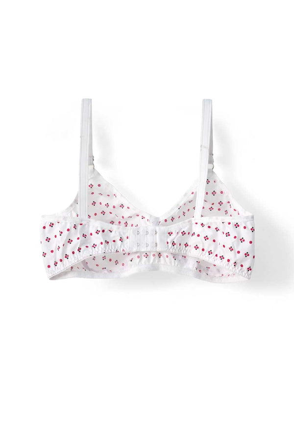Elo Women's Floral Classic Cotton Bra White