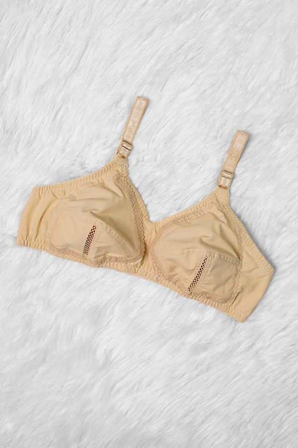 Elo Women's Full-Coverage Basic Cotton Bra Black