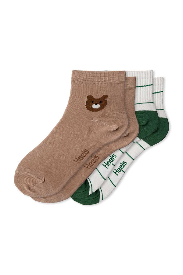 elo Women's Haiti Ankle Socks - Pack Of 2 Assorted