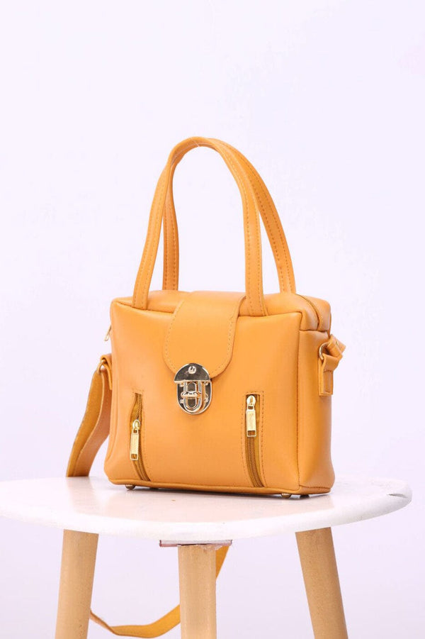 Elo Women's Leather Shoulder Bag Mustard