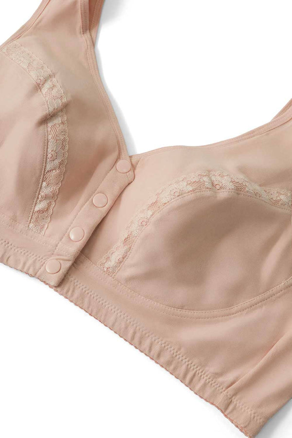 Elo Women's Open Front Light Padded Bra Light Plum