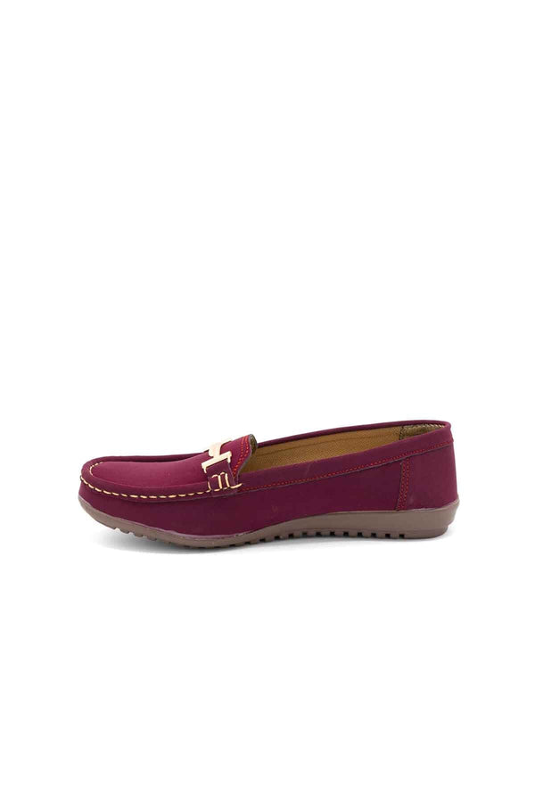 elo Women's Premium Moccasins Shoes Plum