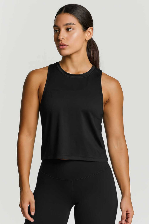 elo Women's Printed Activewear Tank Top Black