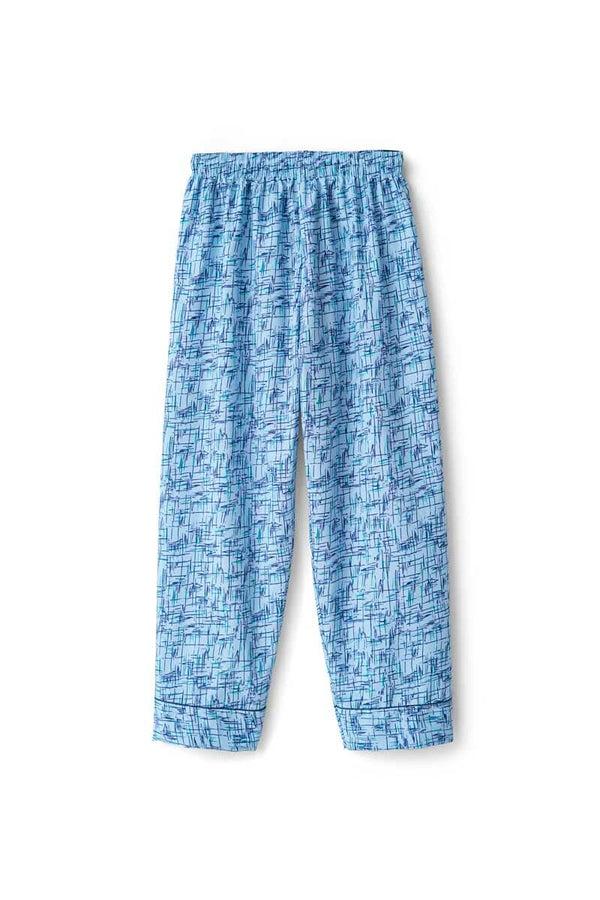 Elo Women's Printed Loungewear Twin Set Blue