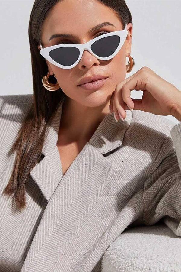 Elo Women's Retro Cat Eye Sunglasses Black