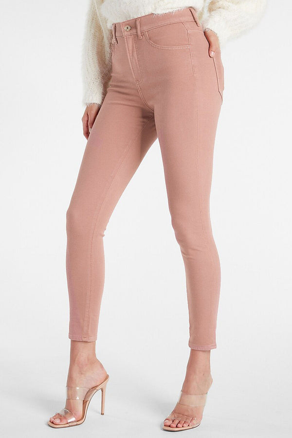 Elo Women's Skinny Fit Classic Denim Burgundy