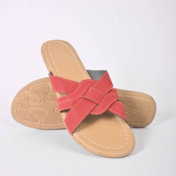 elo Women's Thebaide Design Soft Chappal Maroon