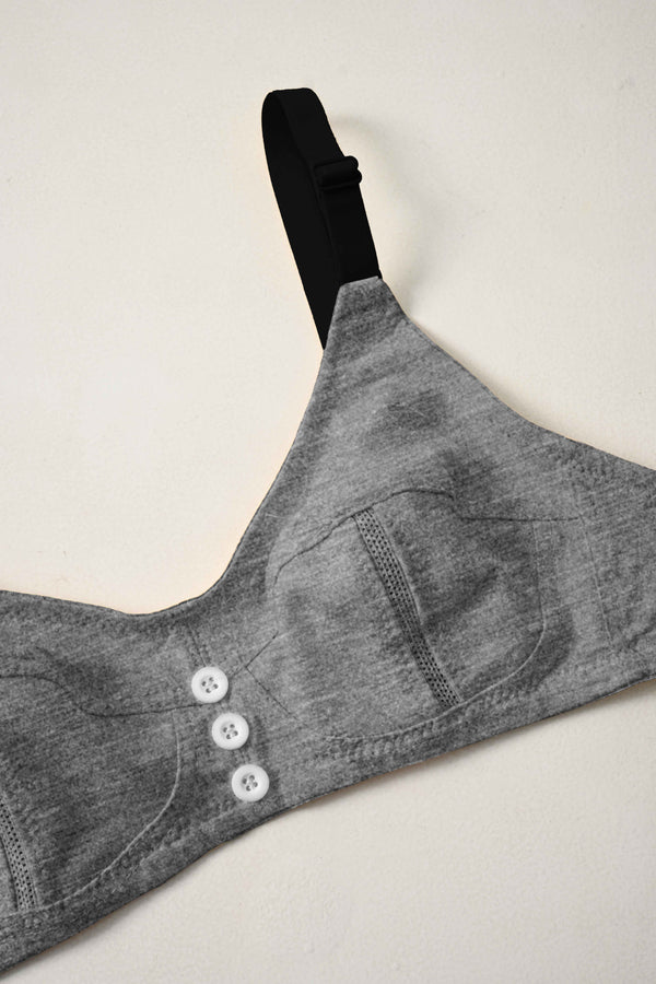 Elo Xinling Women's Basic Bra Charcoal