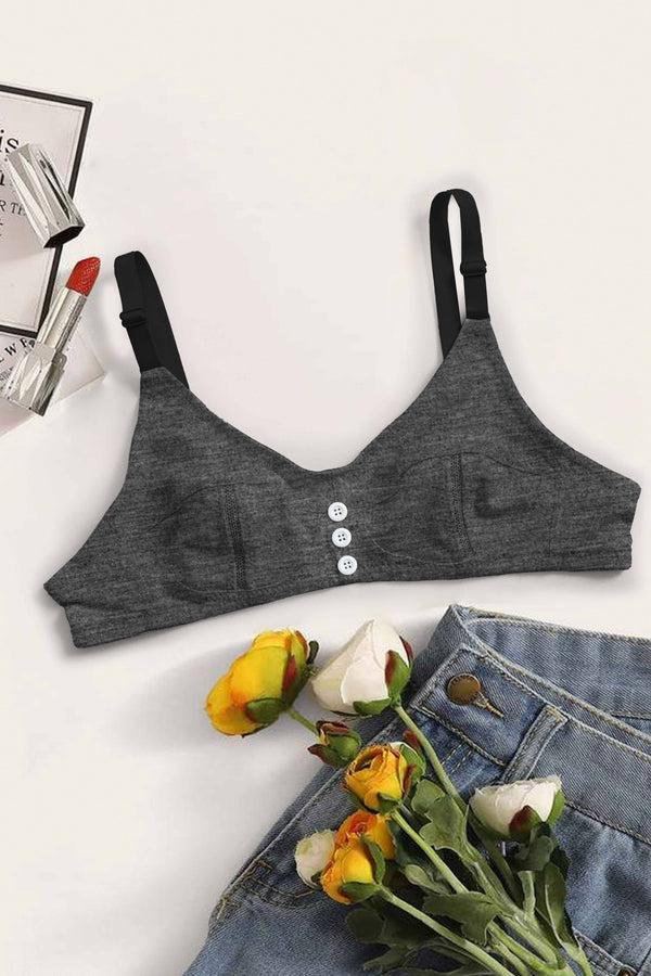 elo Xinling Women's Basic Bra Charcoal