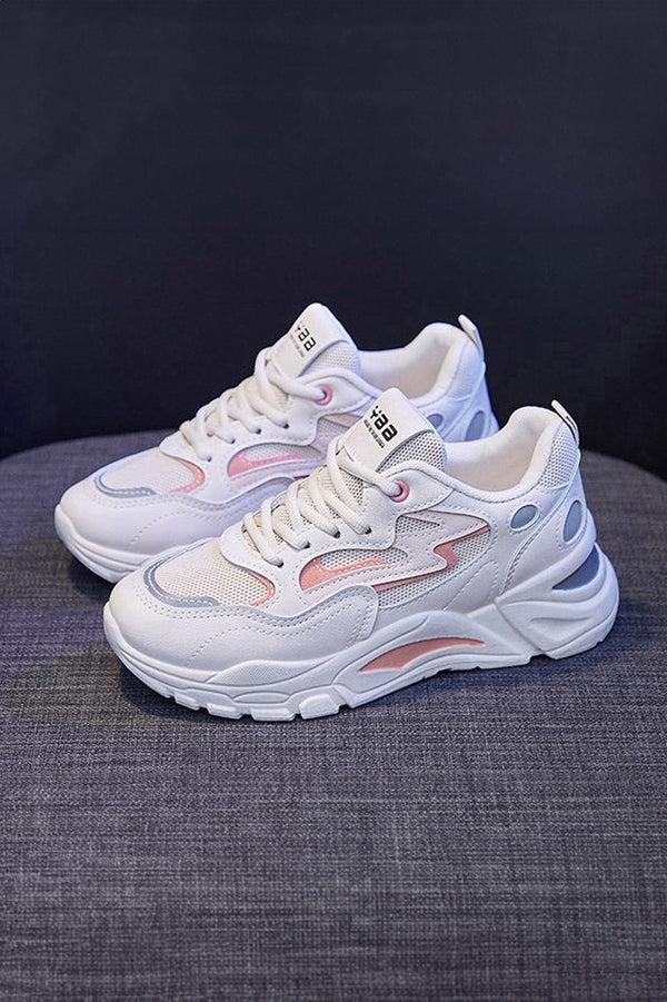 elo Yaa Women's Thick Soled Sneakers Powder Pink