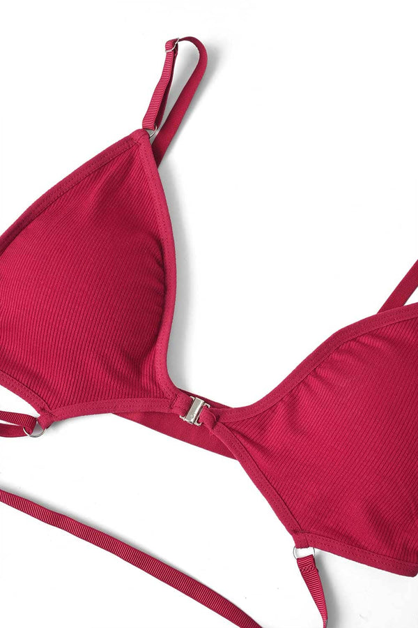 Elo Yeyuan Women's Seamless Lingerie Set Maroon