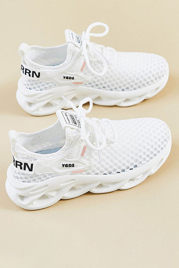 elo Ygos Women's Hollowed-Out Sole Sneakers White