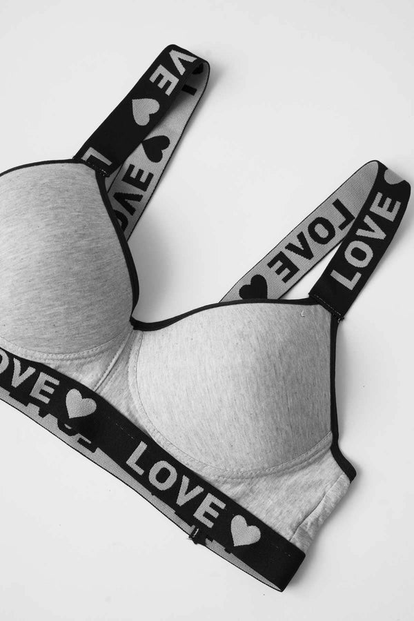 Elo Yuluoting Women's Love Sports Padded Bra Black