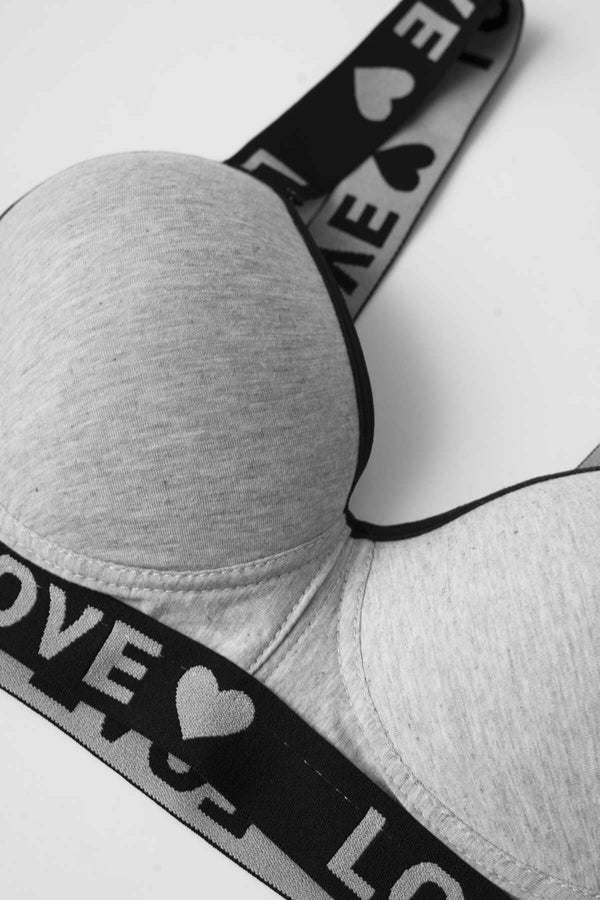 Elo Yuluoting Women's Love Sports Padded Bra Black