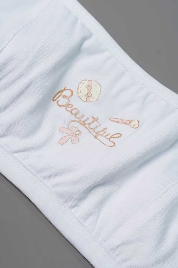 Elo YZN Girl's Printed Bidi Bra White