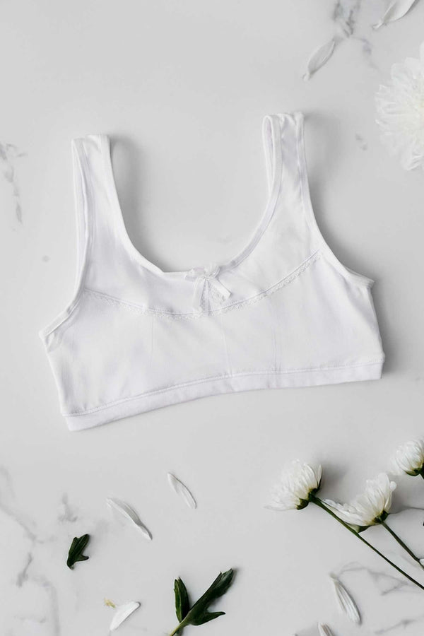 elo YZN Girl's Soweto Bidi Bra White