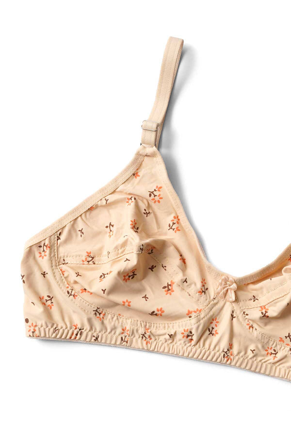 Elo Zhenmeng Women's Floral Stretchable Bra Maroon