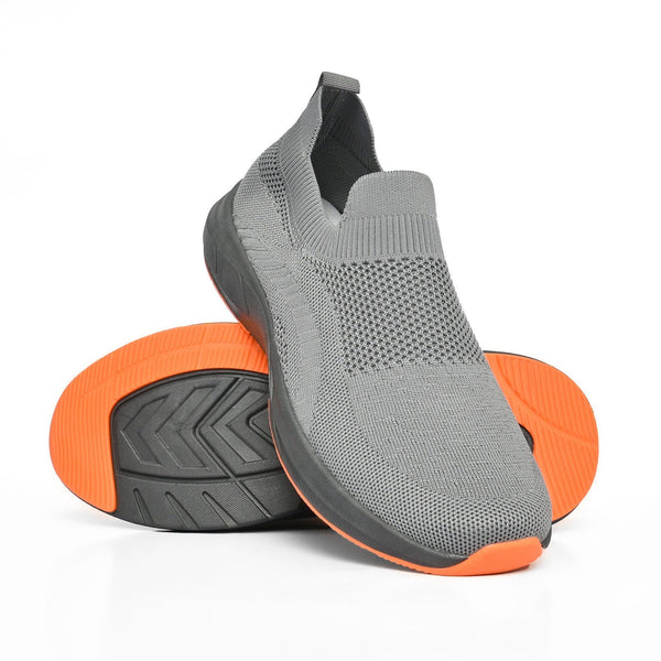 elo ZHG Men's Slip On Soft Jogging Shoes Grey