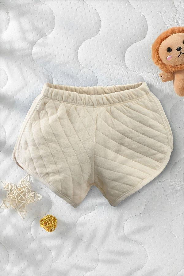 Elo ZR Kid's Soft Quilted Style Shorts Off White
