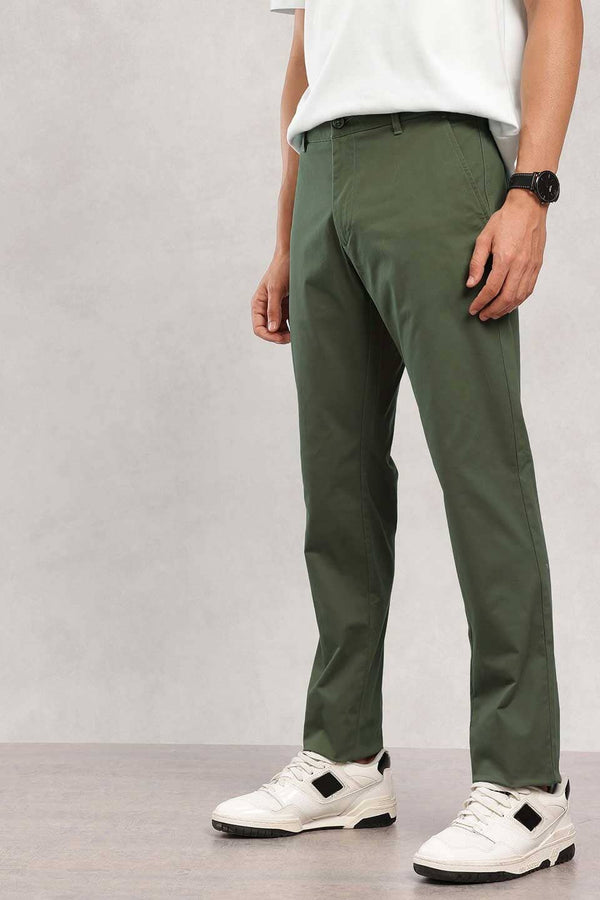 Elo ZR Men's Regular Fit Cotton Pants Olive
