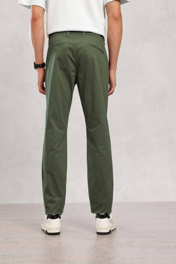 Elo ZR Men's Regular Fit Cotton Pants Olive