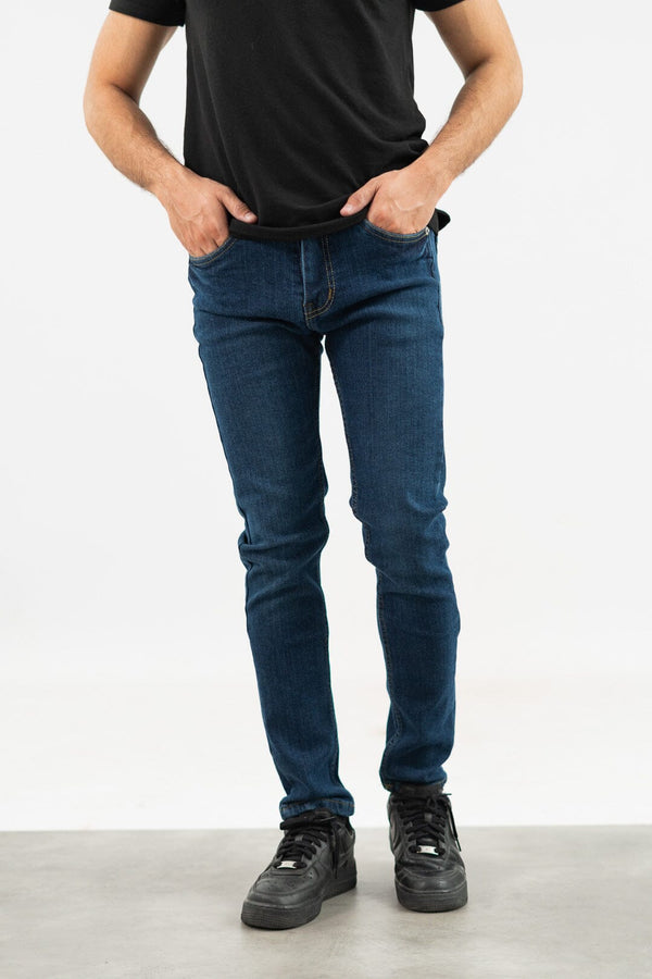Elo ZR Men's Slim Fit Denim Pants Blue