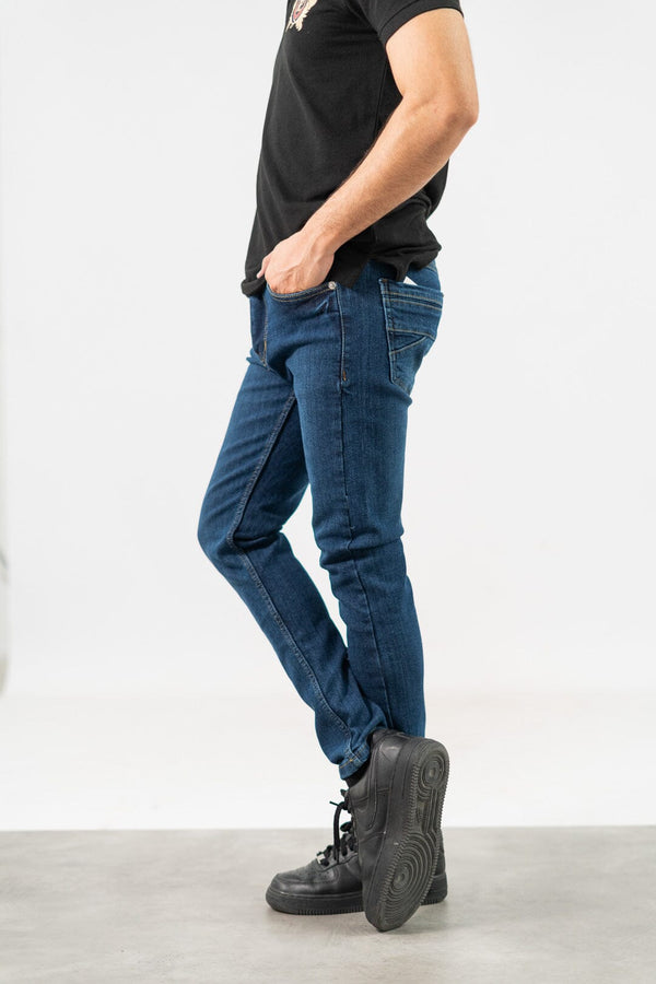 Elo ZR Men's Slim Fit Denim Pants Blue