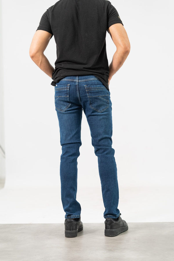 Elo ZR Men's Slim Fit Denim Pants Blue