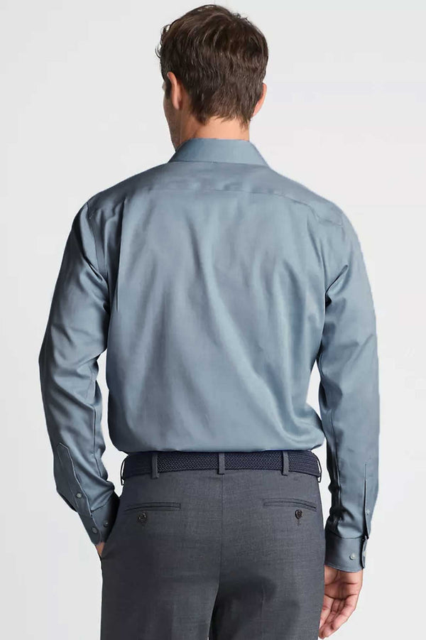 Elo Eternity Men's Classic Fit Premium Formal Shirt Slate Grey