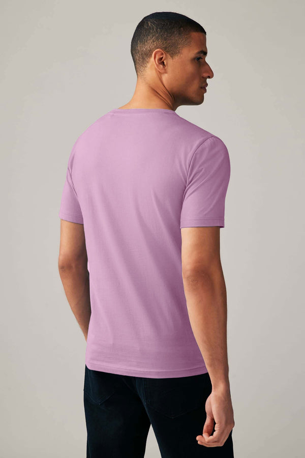 Elo Eternity Men's Logo Embroidered Crew Neck Classic Tee Shirt Royal