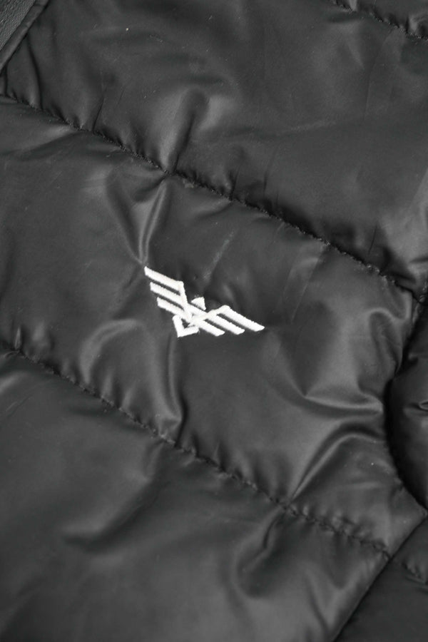 Elo Eternity Men's Logo Embroidered Slim Fit Puffer Gilet Black