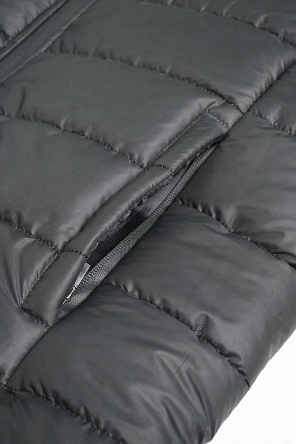 Elo Eternity Men's Logo Embroidered Slim Fit Puffer Gilet Black