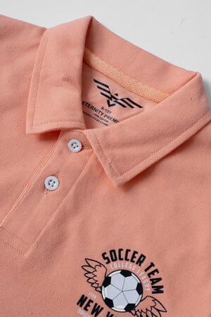 Elo Eternity Premium Boy's Soccer Team Twin Set Light Orange