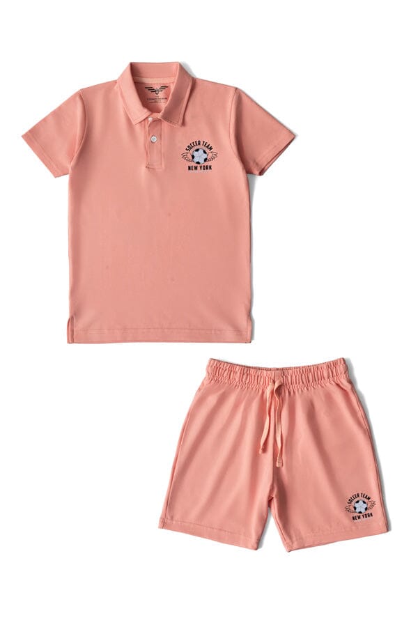 elo Eternity Premium Boy's Soccer Team Twin Set Light Orange