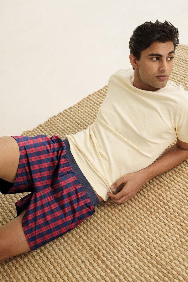 Elo Eternity Premium Men's Check Design Woven Boxer Shorts