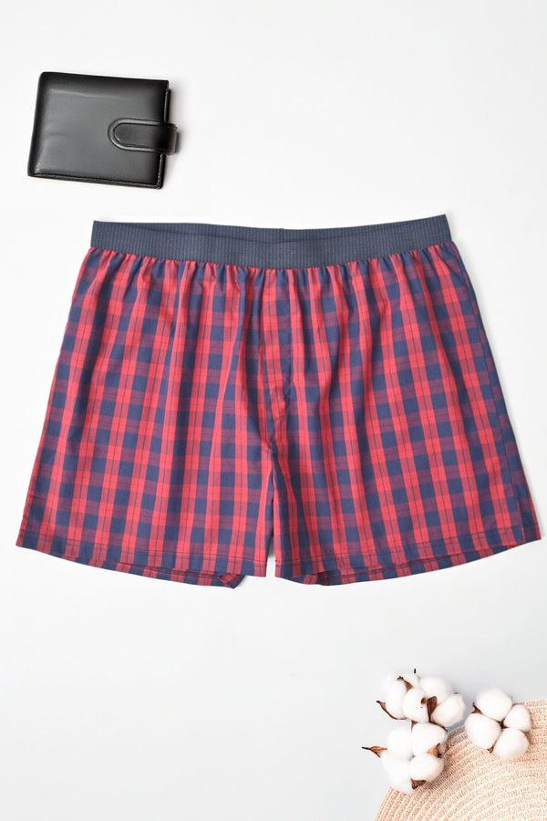Elo Eternity Premium Men's Check Design Woven Boxer Shorts