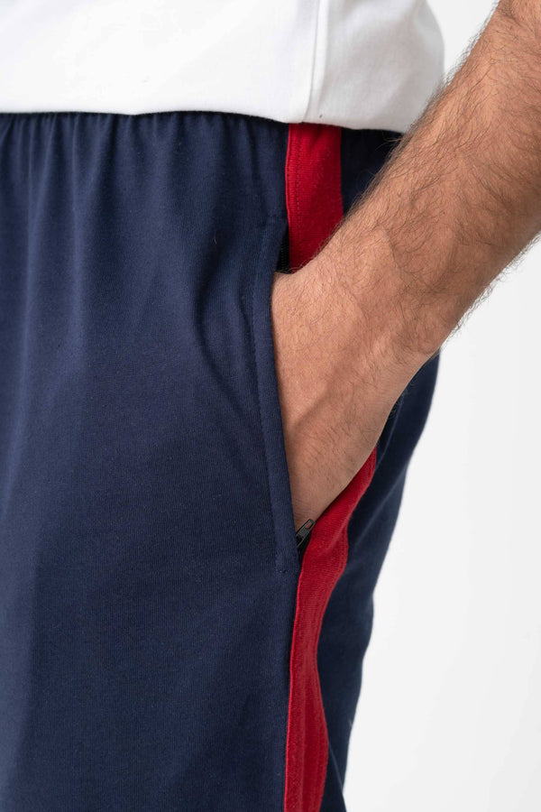 Elo Eternity Premium Men's Contrast Panel Trouser Navy & Red