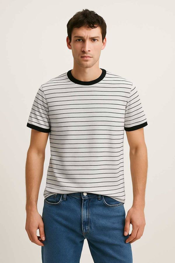 Elo Eternity Premium Men's Crew Neck Tee Shirt Navy