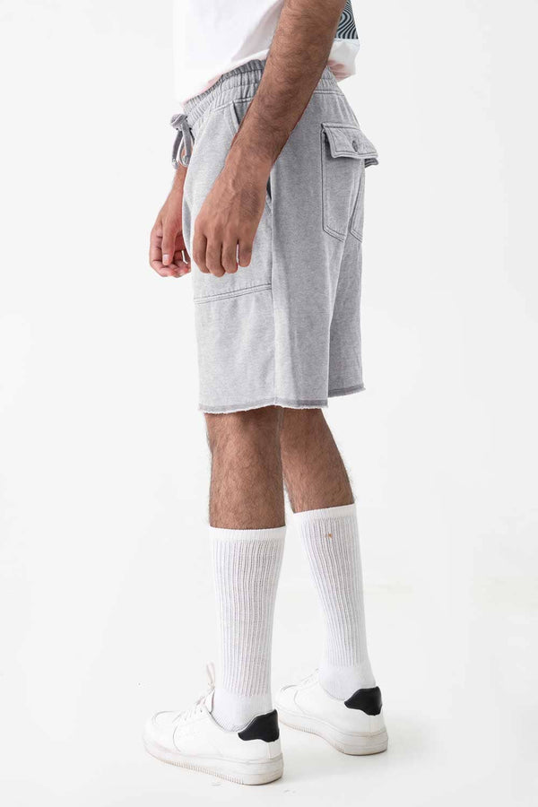 elo Eternity Premium Men's Fleece Shorts Heather Grey