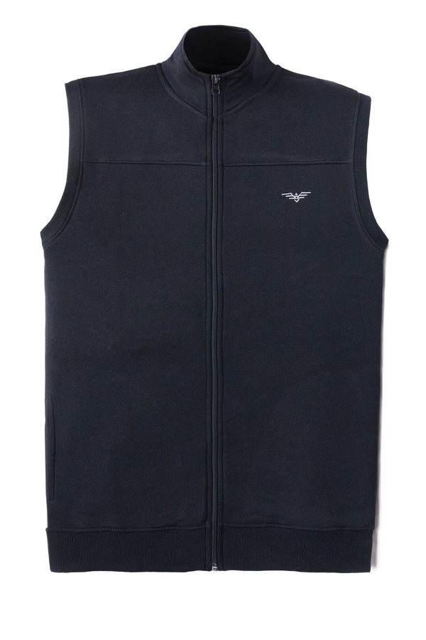 Elo Eternity Premium Men's Logo Embroidered Fleece Gilet Beige