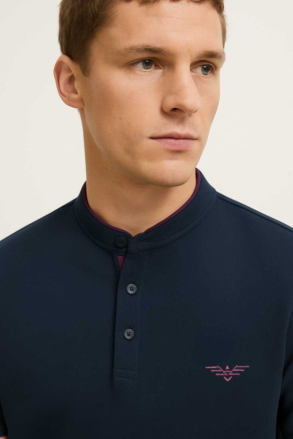 Elo Eternity Premium Men's Mandarin Tee Shirt Black