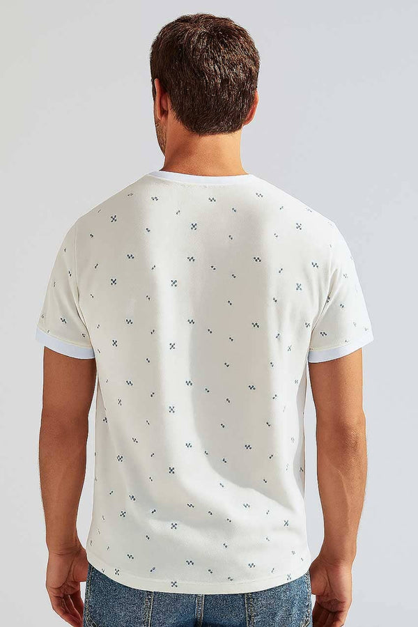 Elo Eternity Premium Men's Pique Tee Shirt Off White