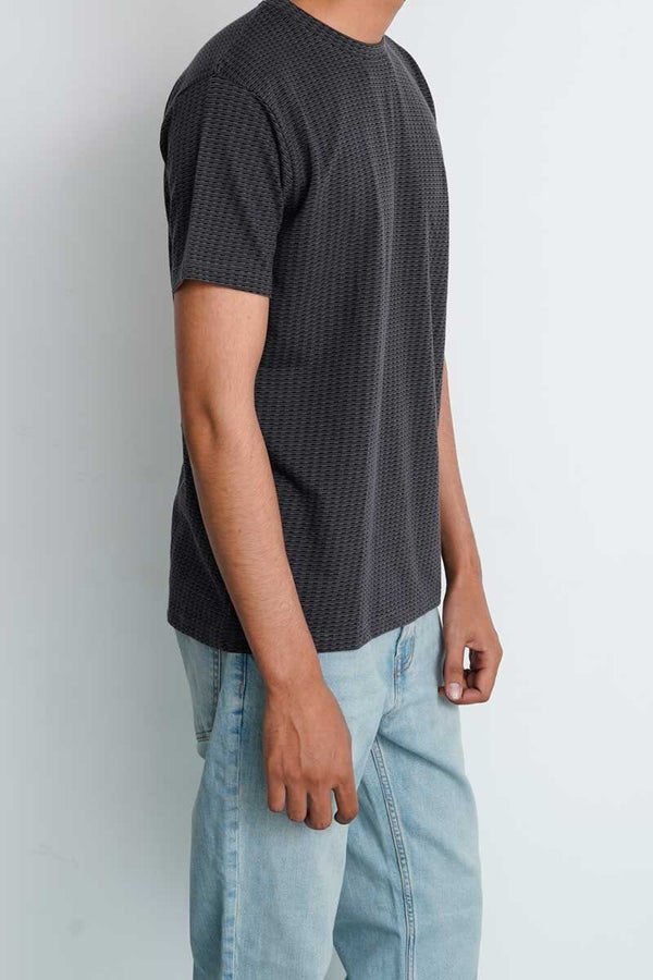 Elo Eternity Premium Men's Textured Tee Shirt Graphite