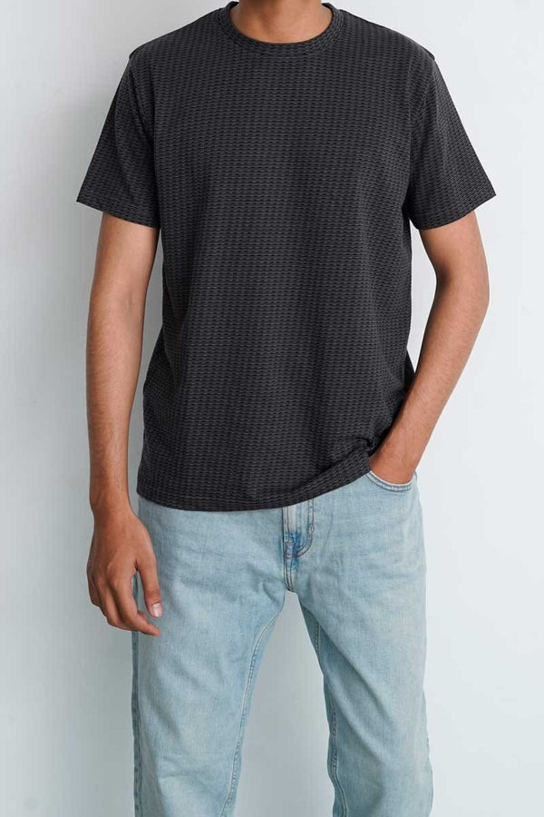 elo Eternity Premium Men's Textured Tee Shirt Graphite