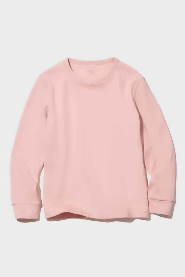 elo Excellent Kid's Thermal Long Sleeve Winter Knit Wear Shirt Pink