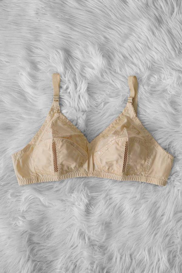 elo Five Star Women's Breathable Embroidered Cotton Bra Skin