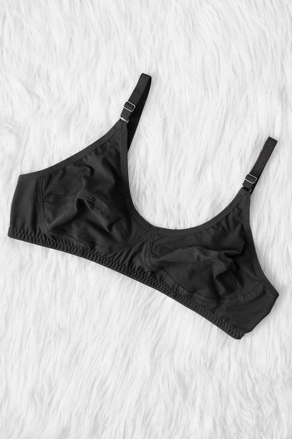 elo Five Star Women's Stretchable Premium Bra Black