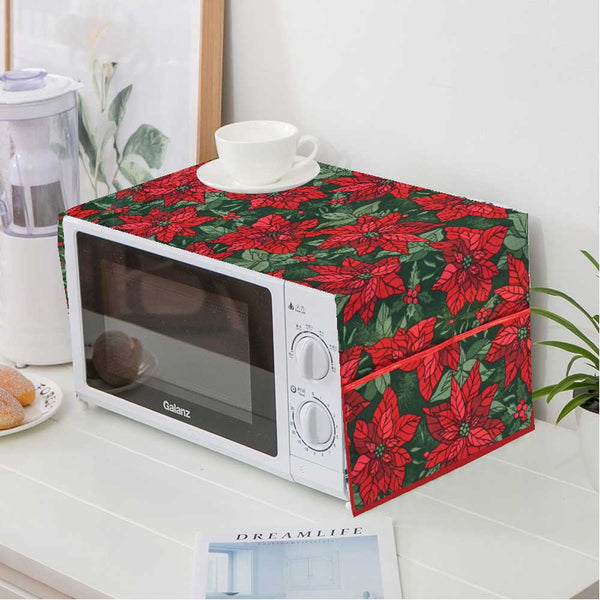 Elo Floral Printed Microwave-Oven Quilted Cover Bottle Green & Yellow