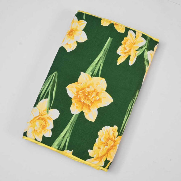 elo Floral Printed Microwave-Oven Quilted Cover Bottle Green & Yellow