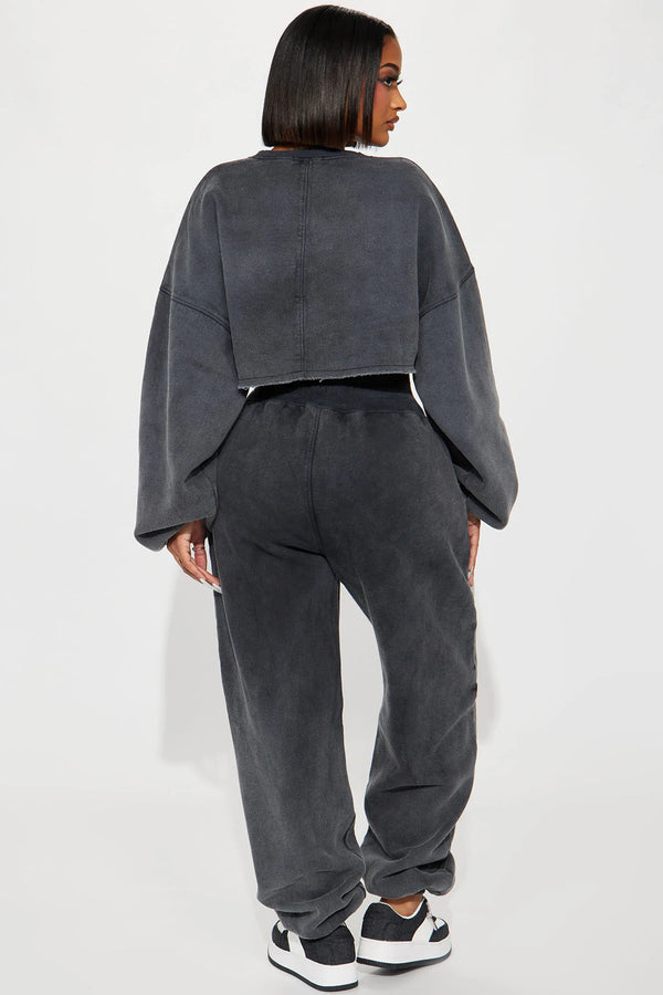 Elo FN Women's Fleece Crop Top Sweatshirt Mint Green